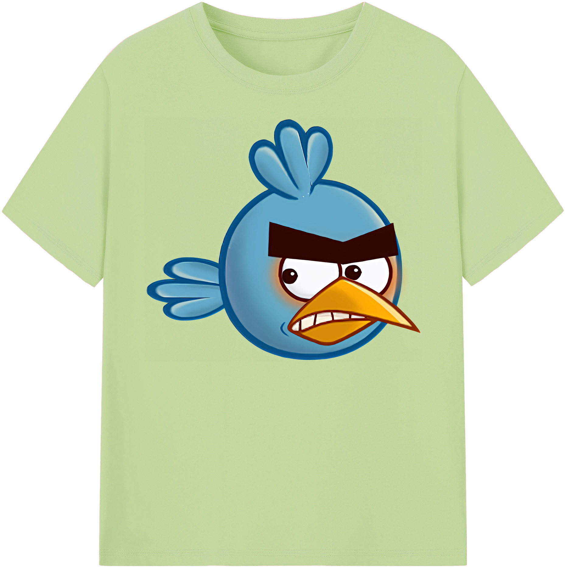 （画像用） Angry Birds アングリーバード 綿100％半袖Tシャツ（フロントプリント）